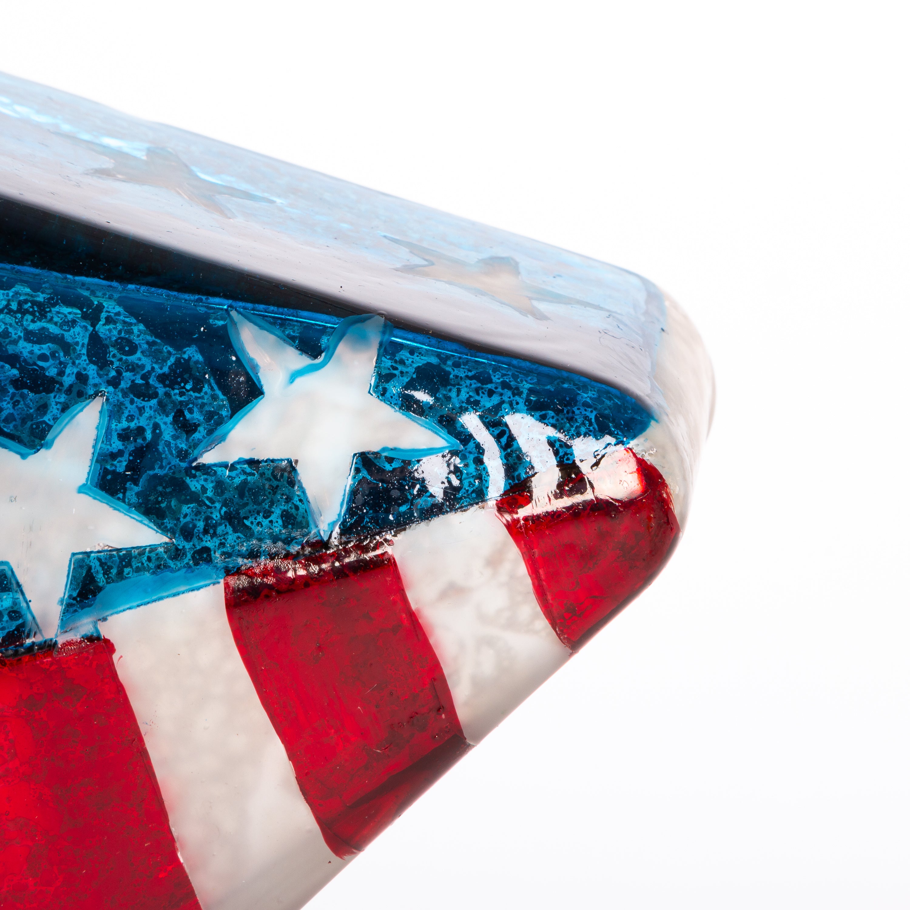 10.6 Illuminating Glass Americana Star, set of 2